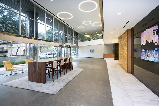 Interior office space at Element Towers